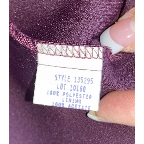 Lady Nah Nah Beaded Dressy Top Deep Plum Sz. 16W - Picture 7 of 8